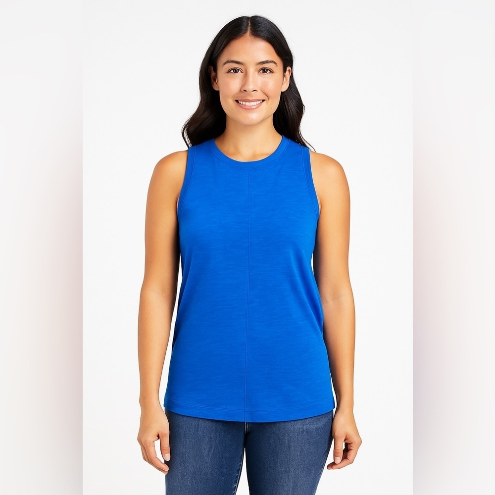 Caslon Blue Sleeveless Swing Tank Top XS NWT